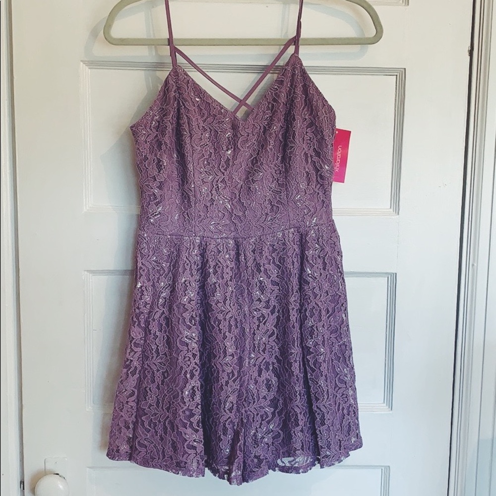 Purple romper